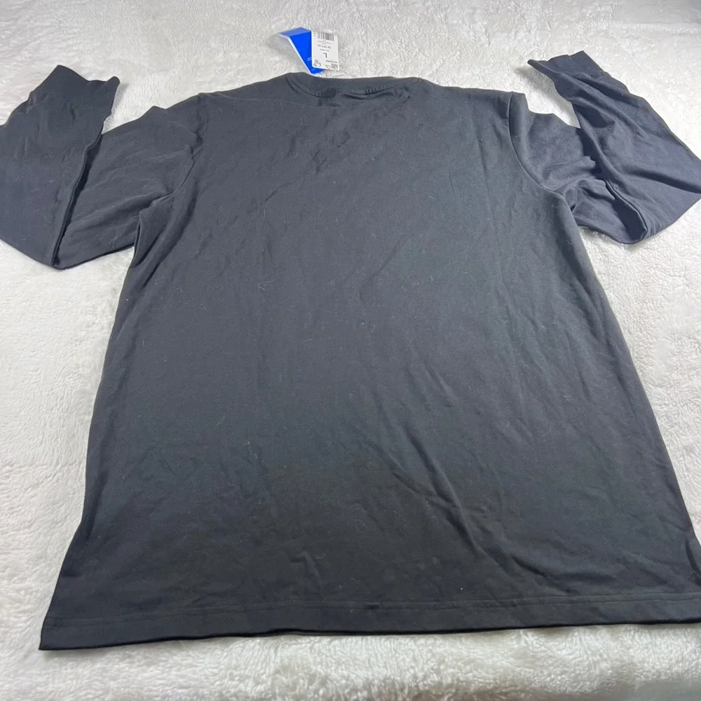 Adidas Originals Men's Black‎ Long Sleeve Graphic T-Shirt HC9466 Size Large NWT